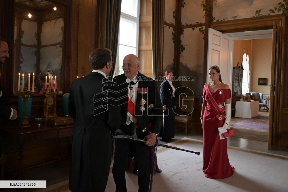 President Macron Visits Norway - Audience Before The Gala Dinner