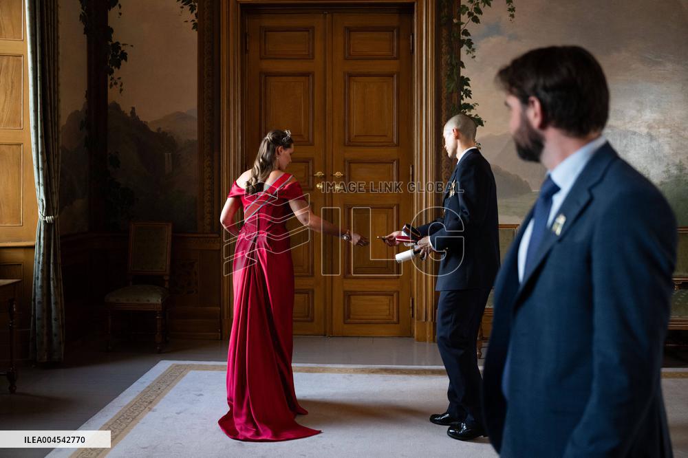 President Macron Visits Norway - Audience Before The Gala Dinner