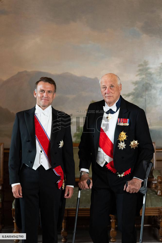 President Macron Visits Norway - Audience Before The Gala Dinner
