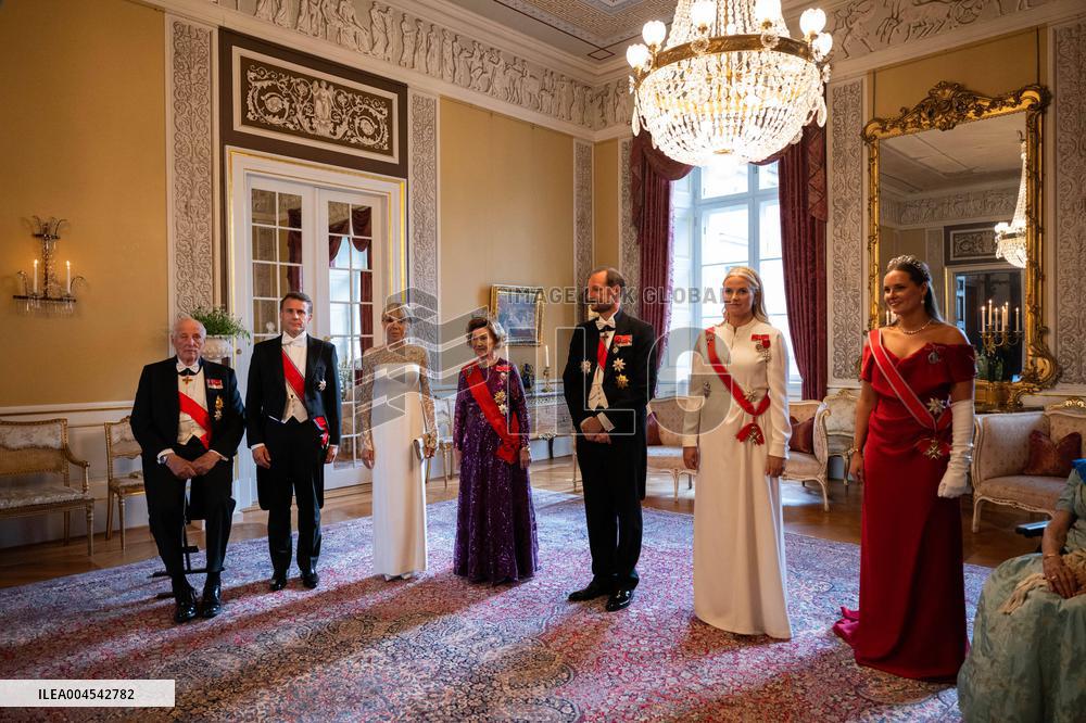President Macron Visits Norway - Audience Before The Gala Dinner