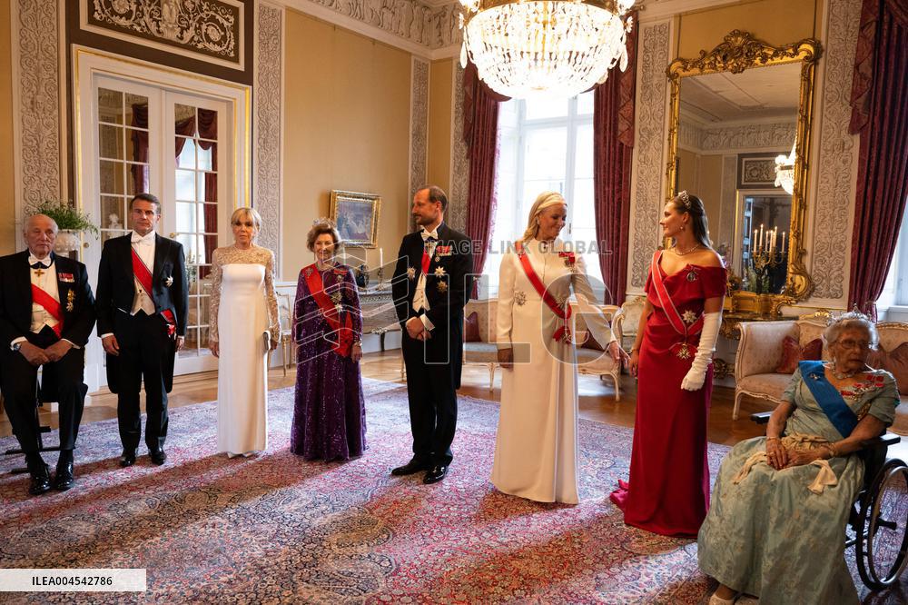 President Macron Visits Norway - Audience Before The Gala Dinner
