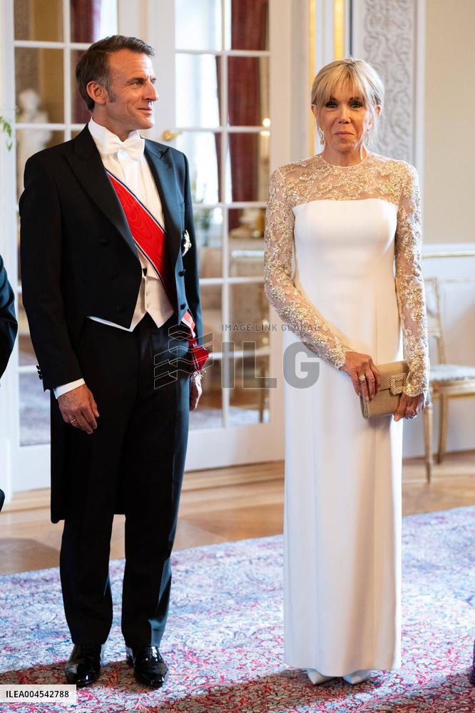 President Macron Visits Norway - Audience Before The Gala Dinner