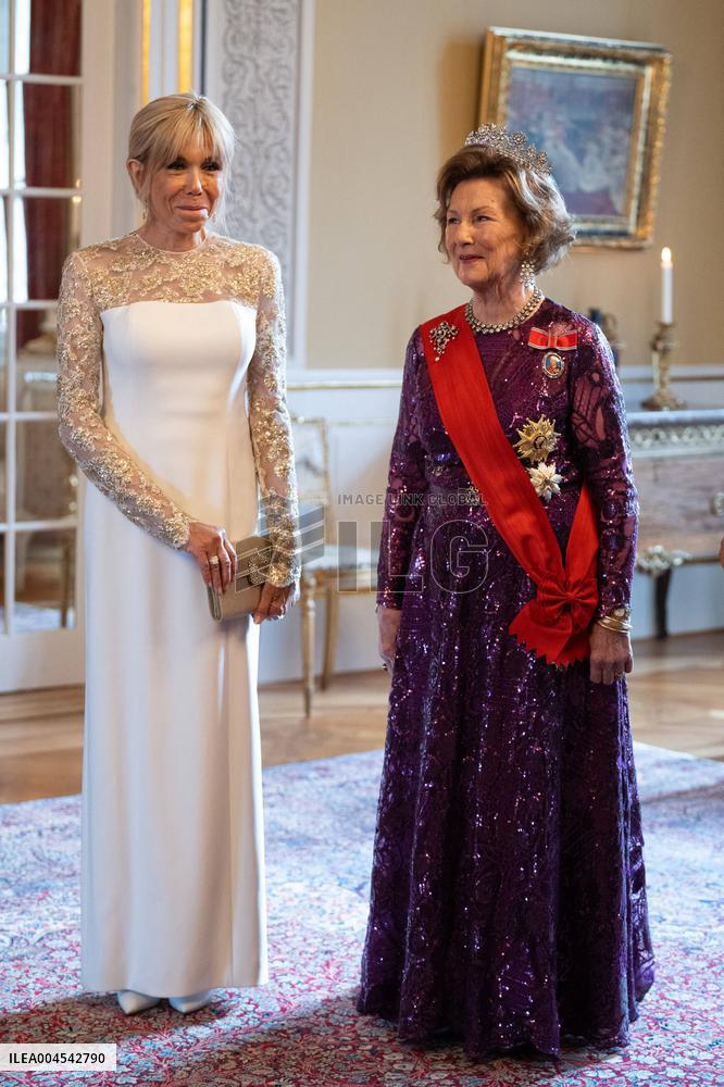 President Macron Visits Norway - Audience Before The Gala Dinner