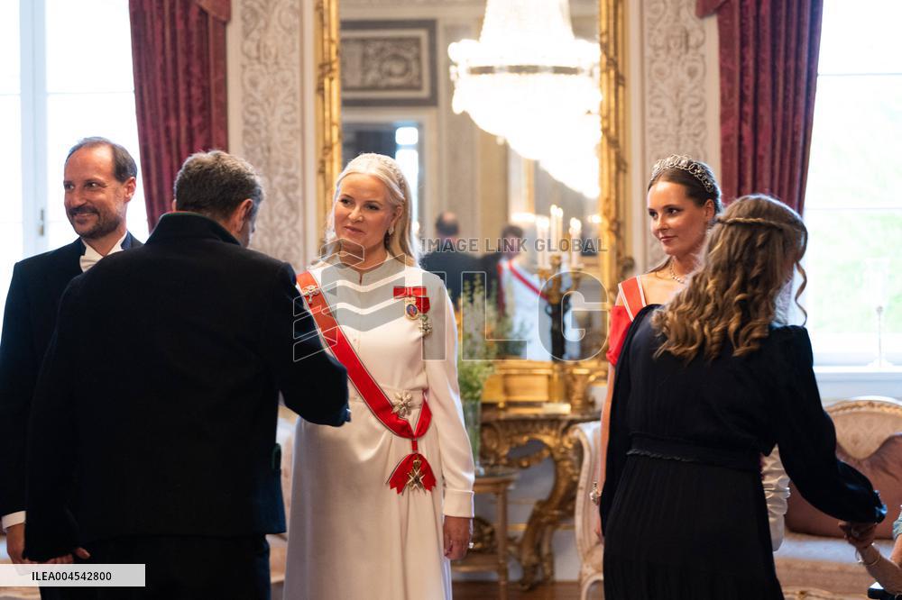 President Macron Visits Norway - Audience Before The Gala Dinner