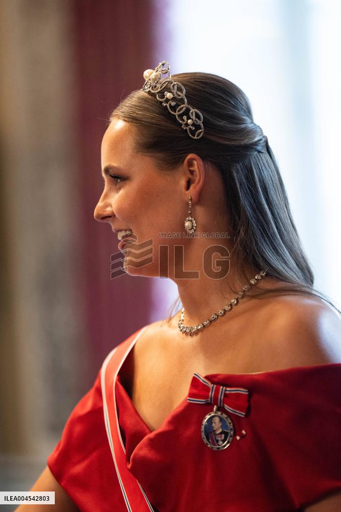 President Macron Visits Norway - Audience Before The Gala Dinner