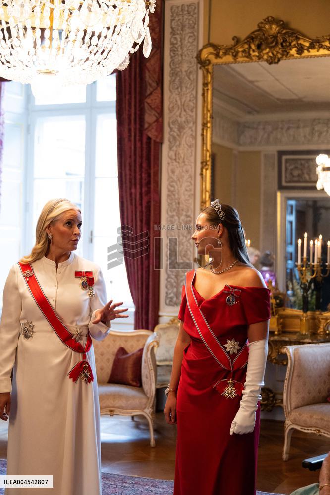 President Macron Visits Norway - Audience Before The Gala Dinner