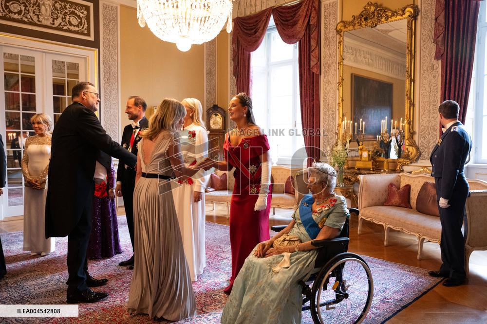 President Macron Visits Norway - Audience Before The Gala Dinner