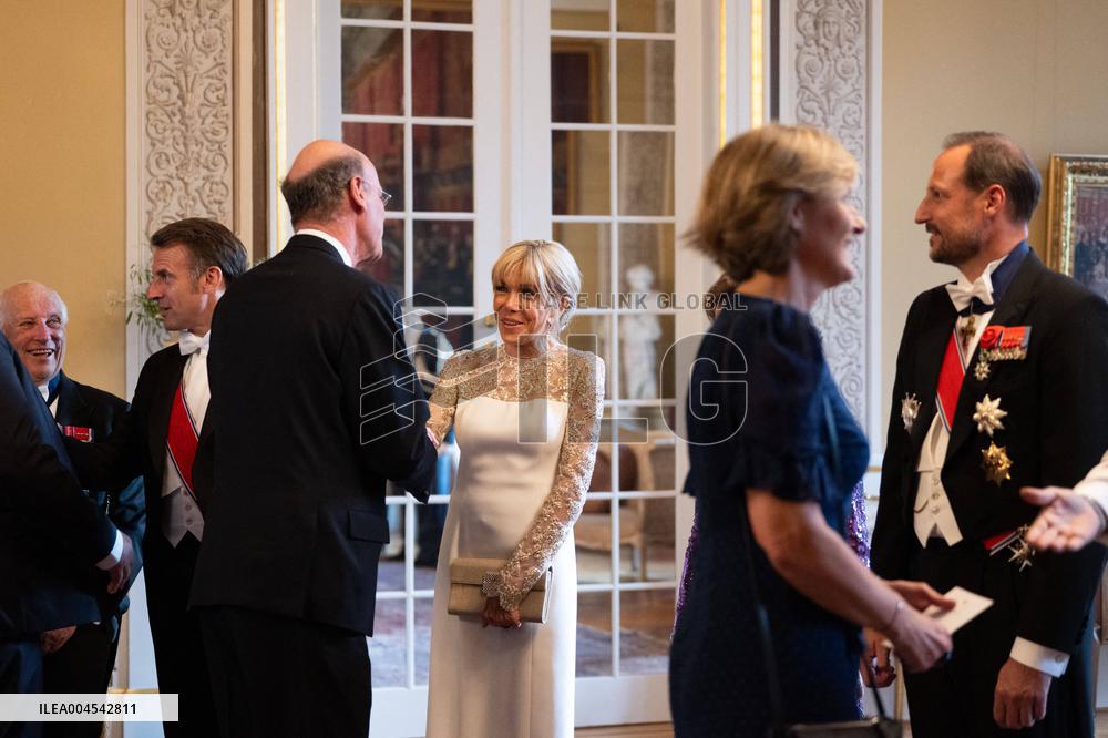 President Macron Visits Norway - Audience Before The Gala Dinner