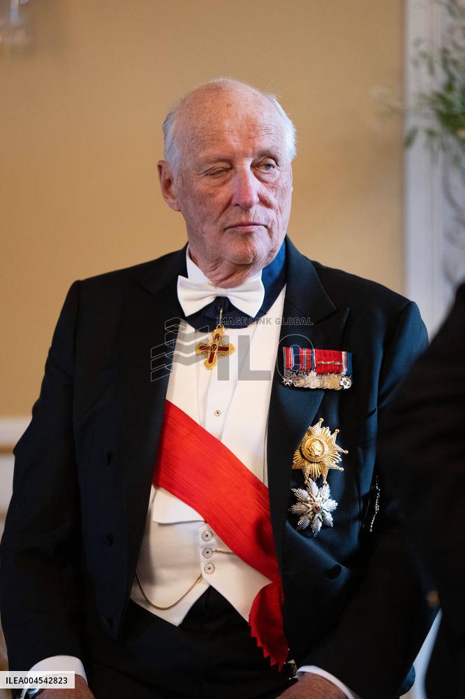 President Macron Visits Norway - Audience Before The Gala Dinner