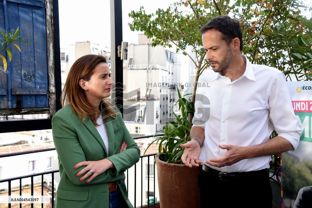 David Belliard First Campaign Meeting For The Municipal Elections - Paris