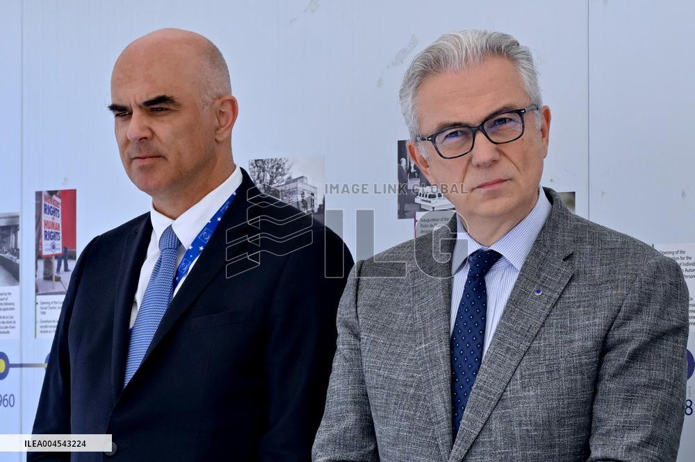 Council Of Europe Event With Alain Berset And Theodoros Rousopoulos - Strasbourg