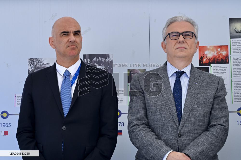 Council Of Europe Event With Alain Berset And Theodoros Rousopoulos - Strasbourg