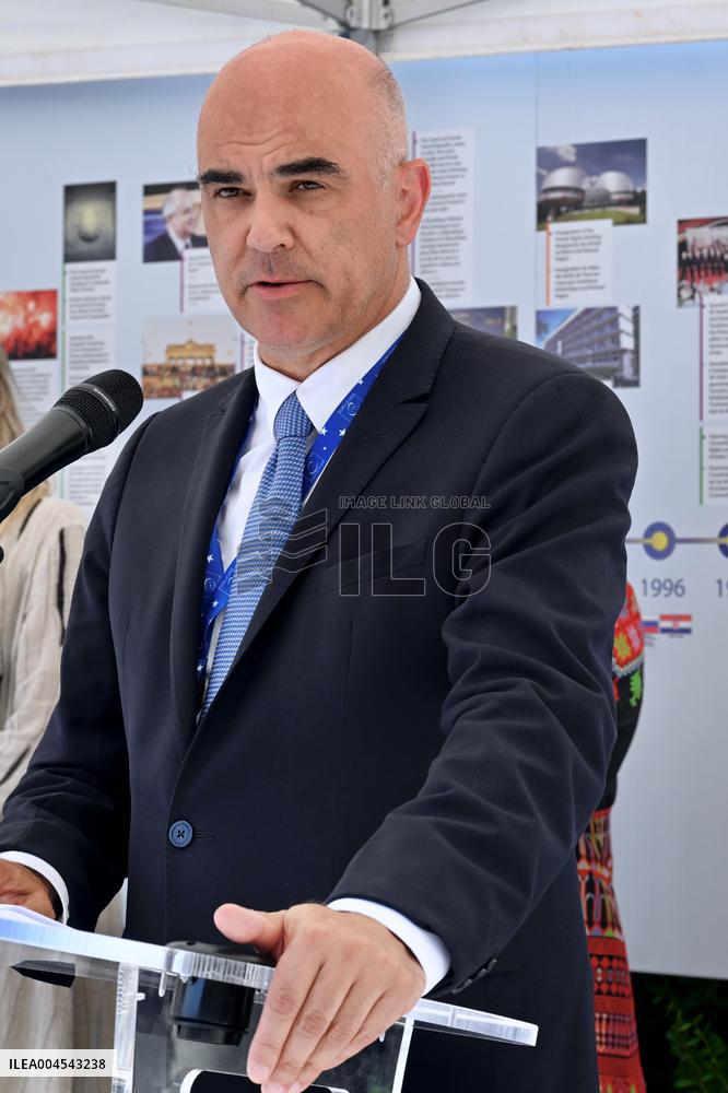 Council Of Europe Event With Alain Berset And Theodoros Rousopoulos - Strasbourg