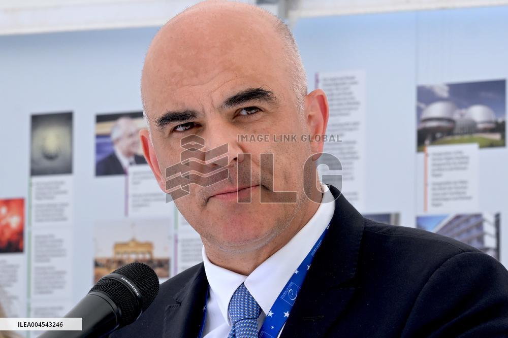 Council Of Europe Event With Alain Berset And Theodoros Rousopoulos - Strasbourg