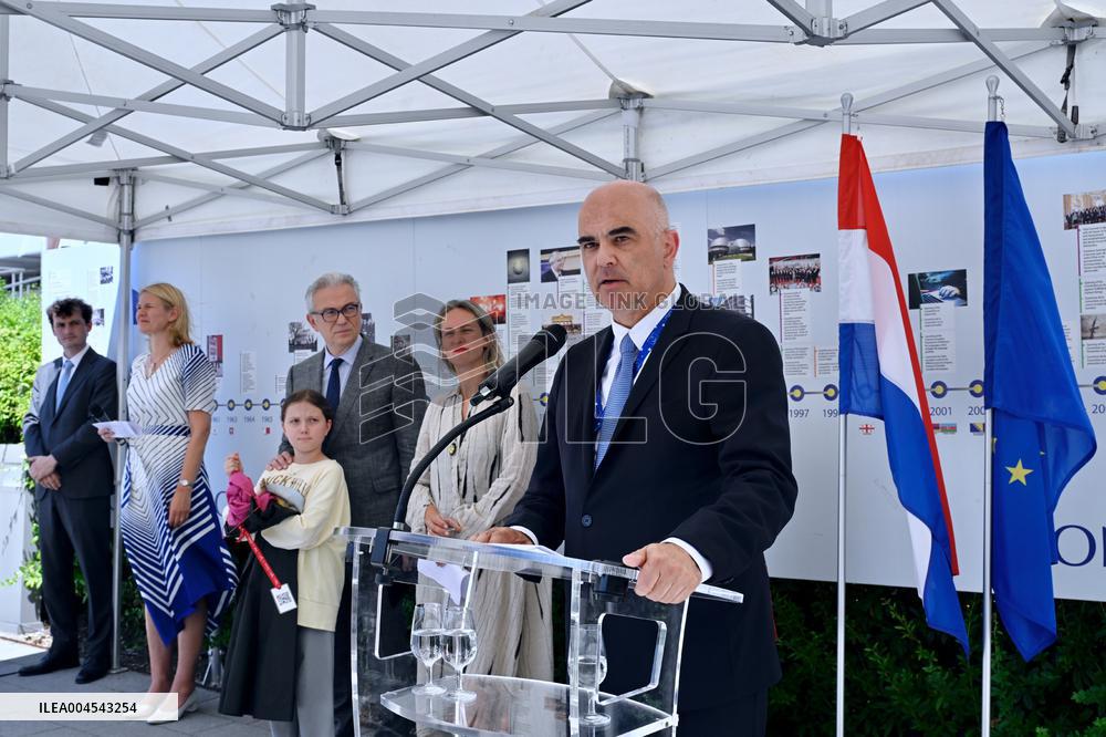 Council Of Europe Event With Alain Berset And Theodoros Rousopoulos - Strasbourg