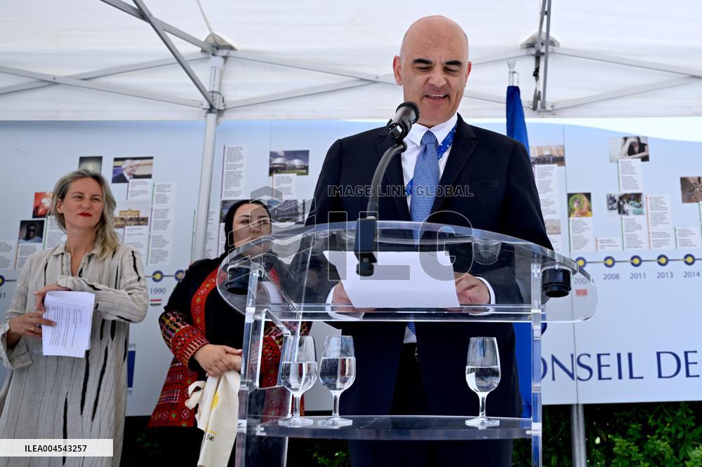 Council Of Europe Event With Alain Berset And Theodoros Rousopoulos - Strasbourg