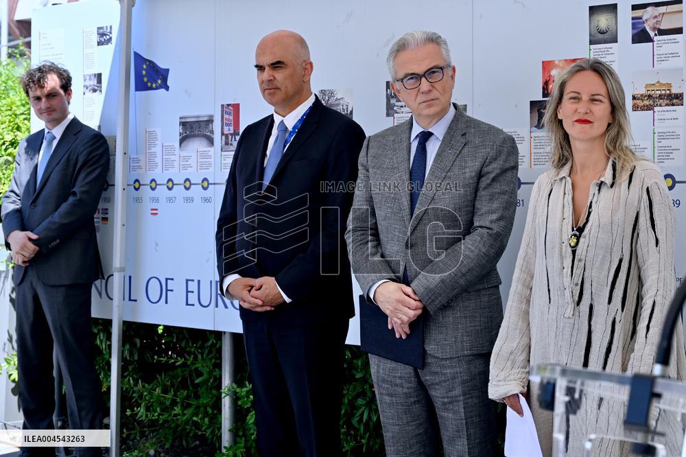 Council Of Europe Event With Alain Berset And Theodoros Rousopoulos - Strasbourg