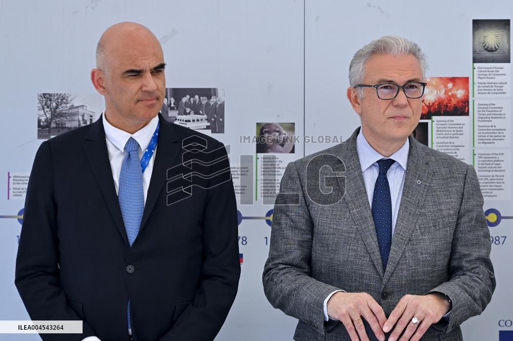 Council Of Europe Event With Alain Berset And Theodoros Rousopoulos - Strasbourg