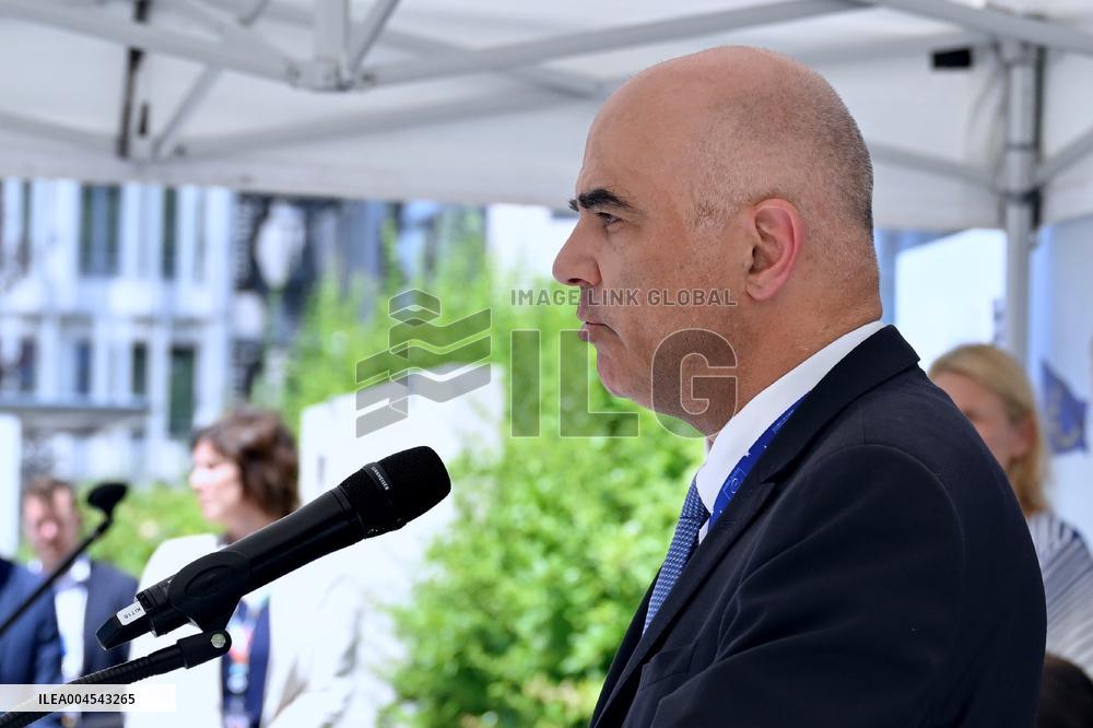 Council Of Europe Event With Alain Berset And Theodoros Rousopoulos - Strasbourg