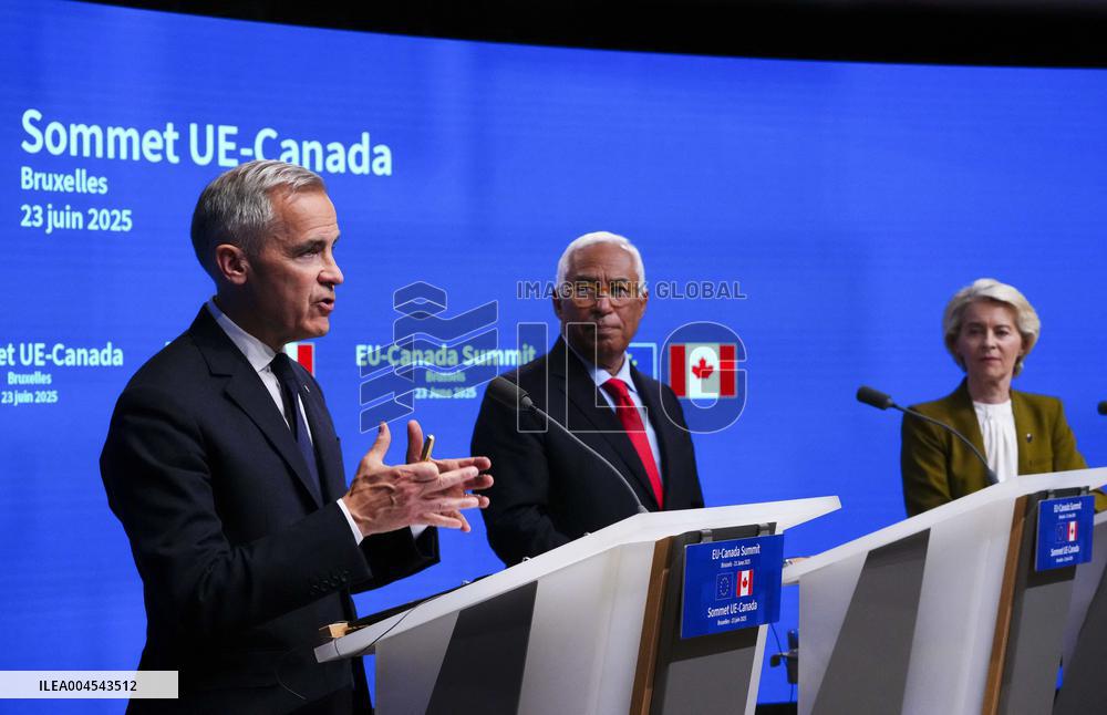 Canada EU Summit in Brussels - Belgium