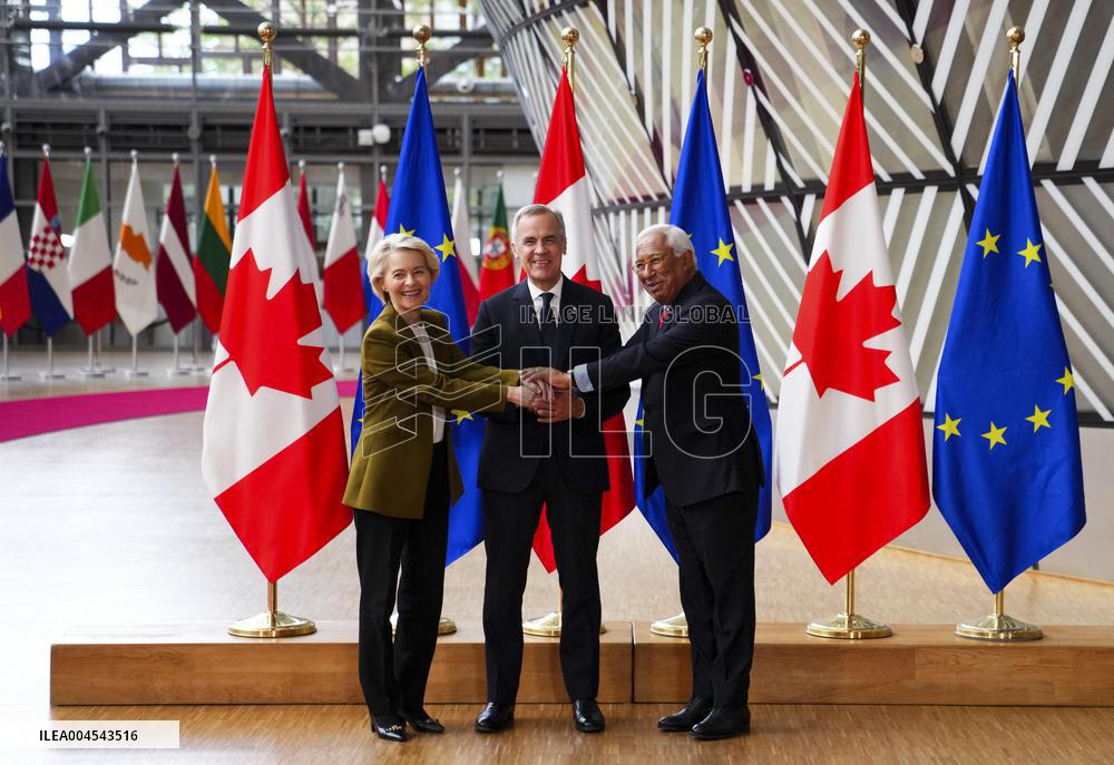 Canada EU Summit in Brussels - Belgium
