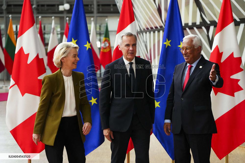 Canada EU Summit in Brussels - Belgium