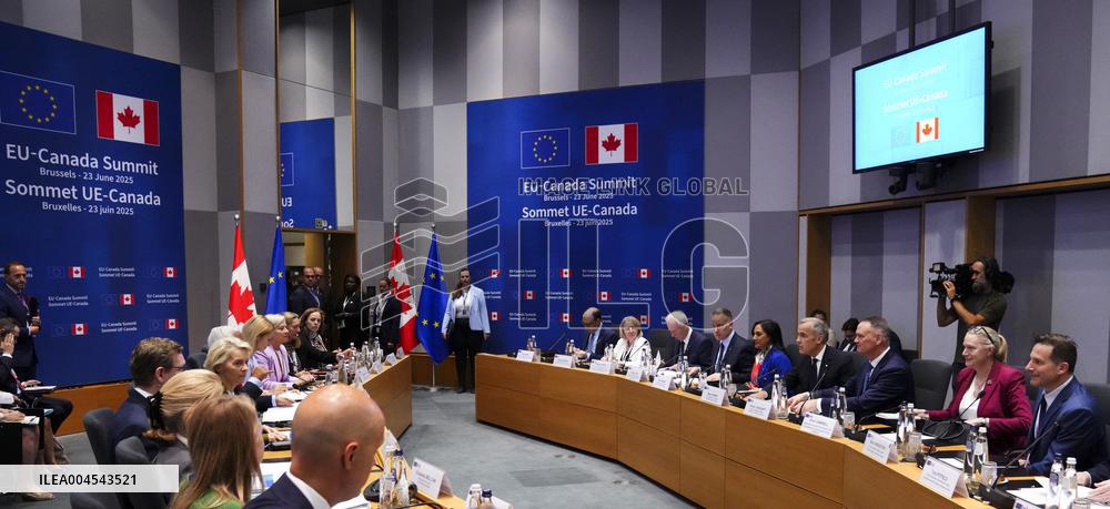 Canada EU Summit in Brussels - Belgium