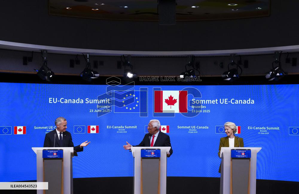 Canada EU Summit in Brussels - Belgium