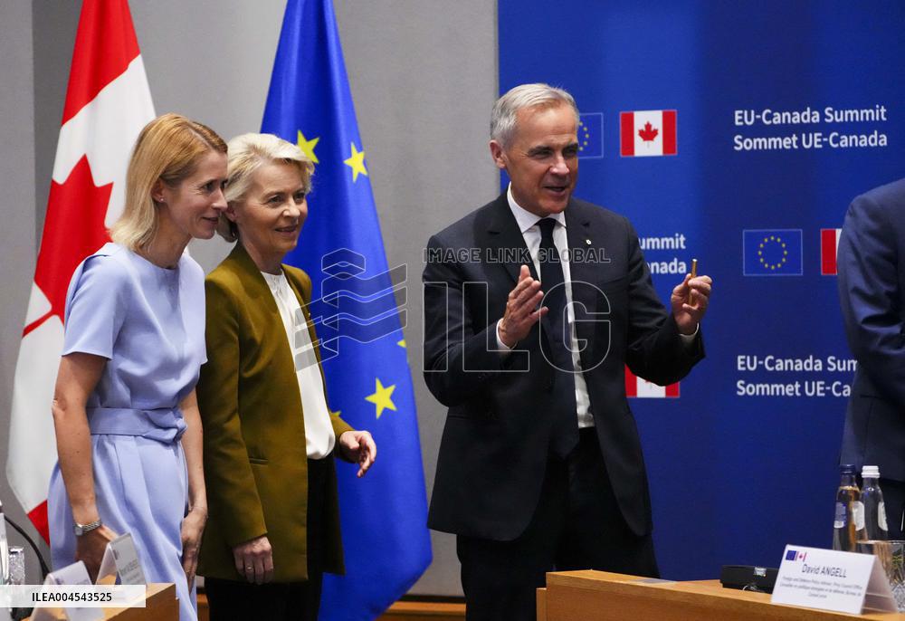 Canada EU Summit in Brussels - Belgium