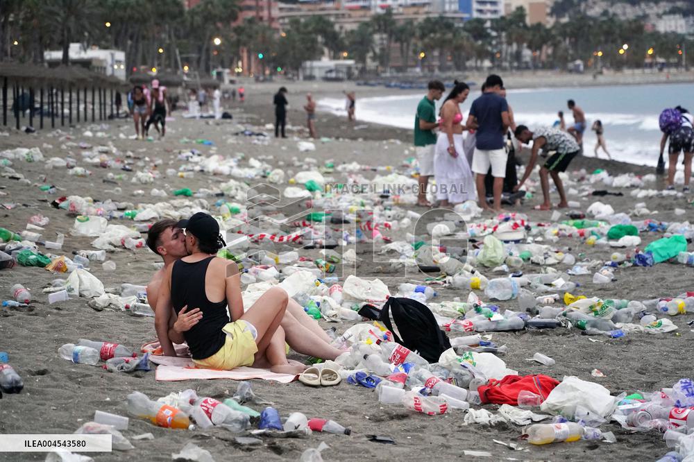 Garbage Collection After the Night of San Juan - Spain