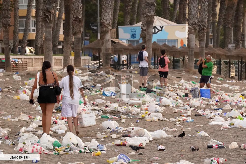 Garbage Collection After the Night of San Juan - Spain
