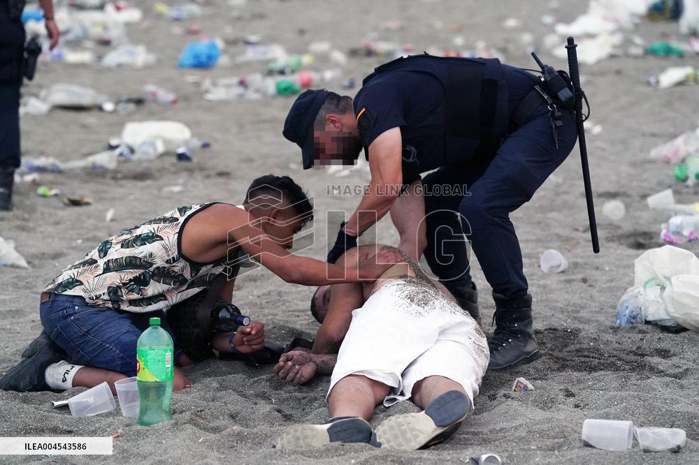 Garbage Collection After the Night of San Juan - Spain