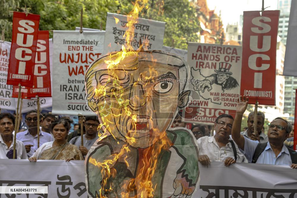 Protest Against US President - India
