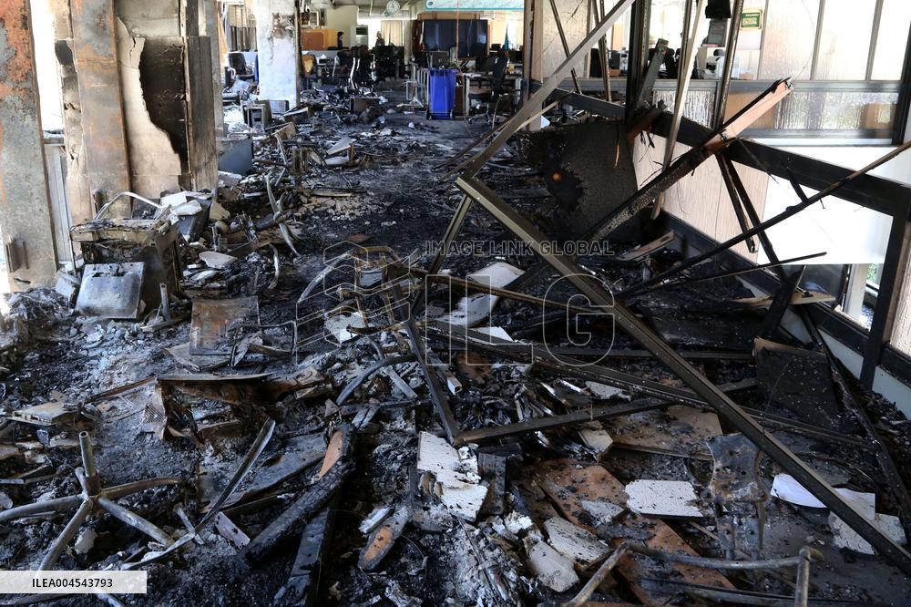 Attack on A Building of Iran's State Broadcaster IRIB - Tehran