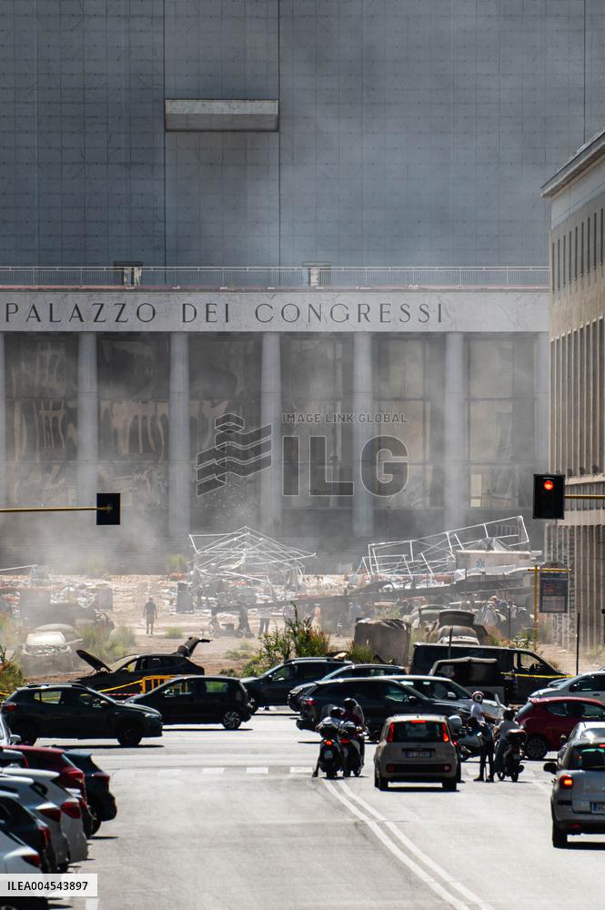 Ridley Scott Films 'The Dog Stars' in Rome - Italy