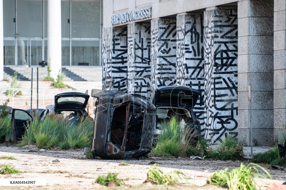 Ridley Scott Films 'The Dog Stars' in Rome - Italy