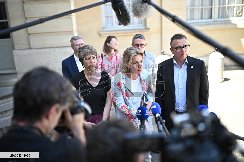 PM Bayrou Meets Trade Unions and Employers’ Organisations - Paris