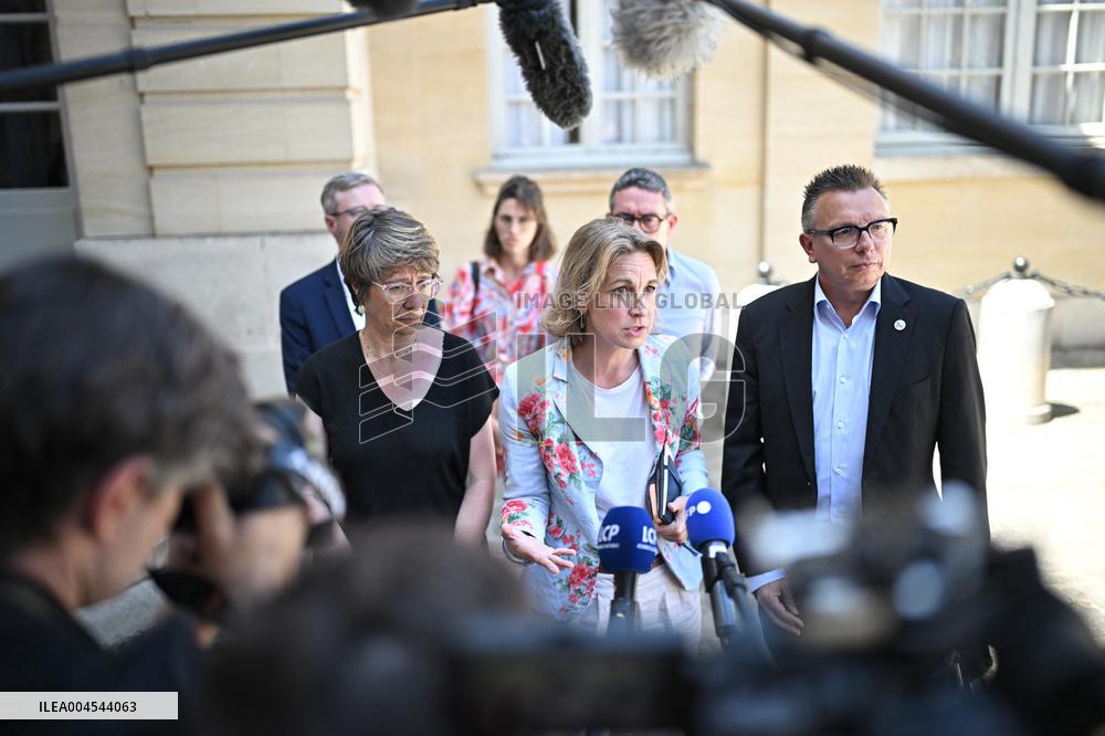 PM Bayrou Meets Trade Unions and Employers’ Organisations - Paris