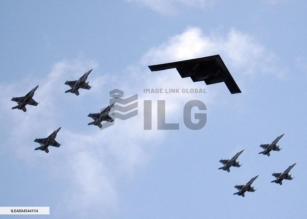 B-2 Stealth Bomber in Formation