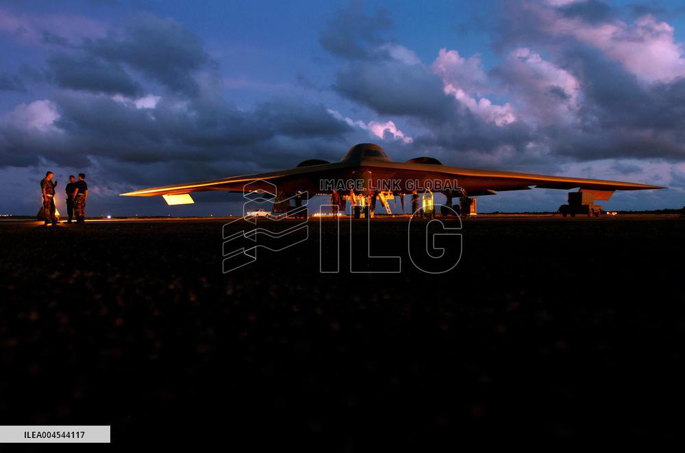 Pre-flight of a Northrop B-2 Spirit Bomber
