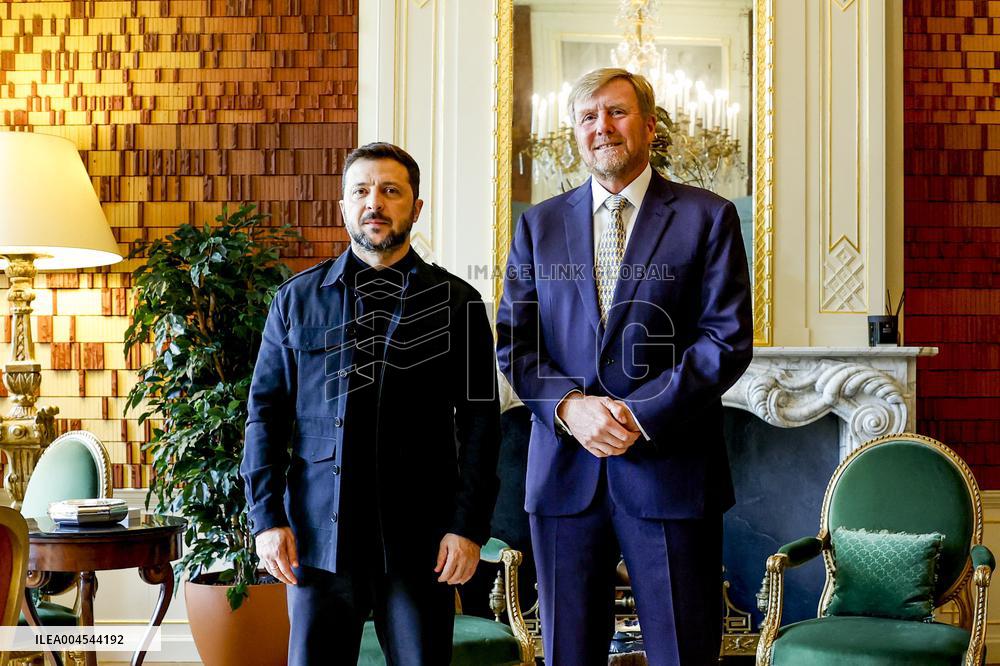 President Zelensky Meets King Willem-Alexander - The Hague