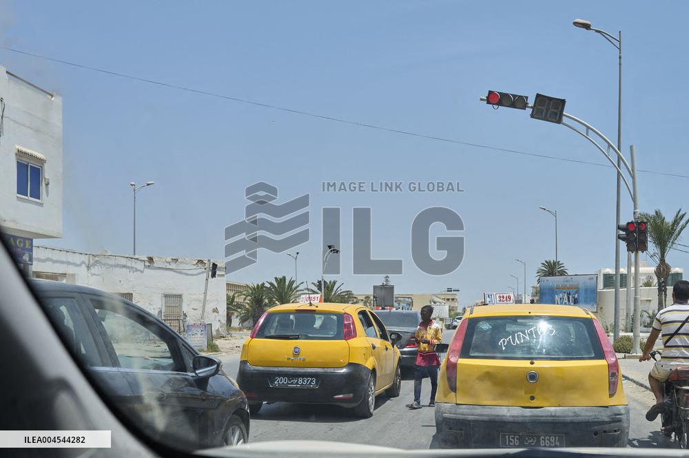 Sub-Saharan Migrants Endure Hardship Near Sfax - Tunisia