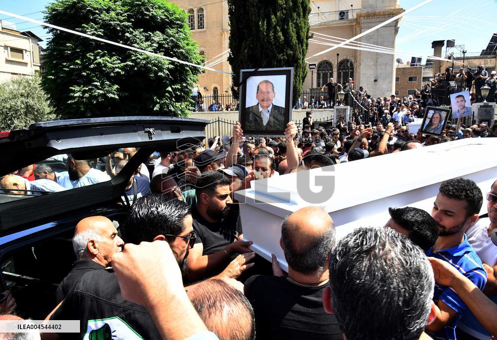 Funeral Of The Church Attack Victims - Damascus