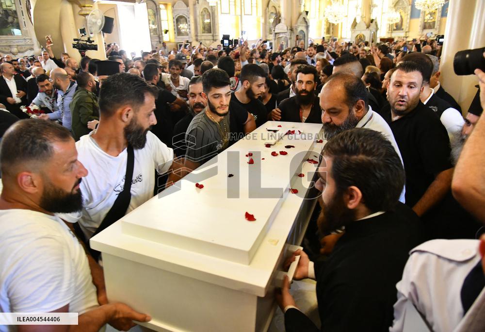 Funeral Of The Church Attack Victims - Damascus