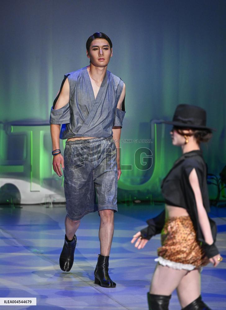 Diaper fashion show at Osaka expo