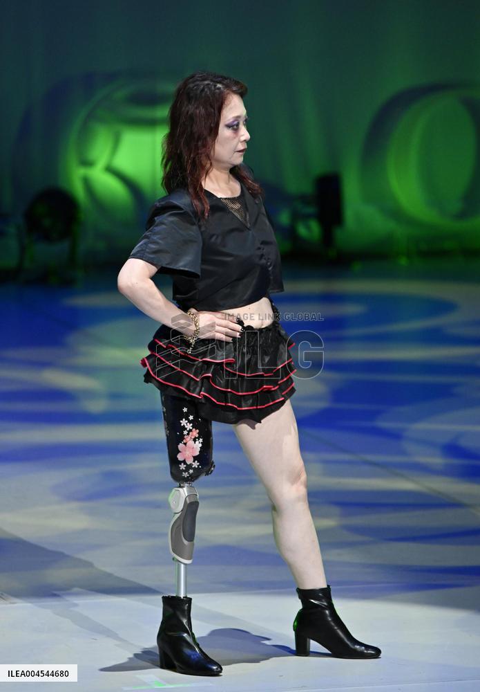 Diaper fashion show at Osaka expo