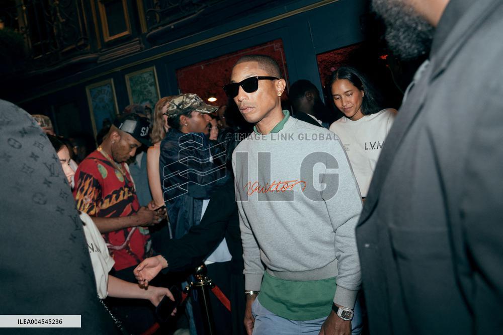 Pharrell Williams At Louis Vuitton After Party - Paris