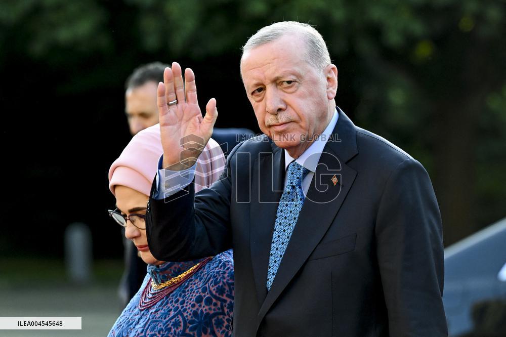 NATO Summit - Arrival of Guests for Dinner at Huis ten Bosh Palace, Den Haag, The Netherlands