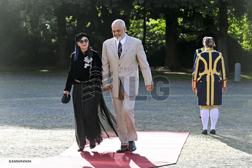 NATO Summit - Arrival of Guests for Dinner at Huis ten Bosh Palace, Den Haag, The Netherlands