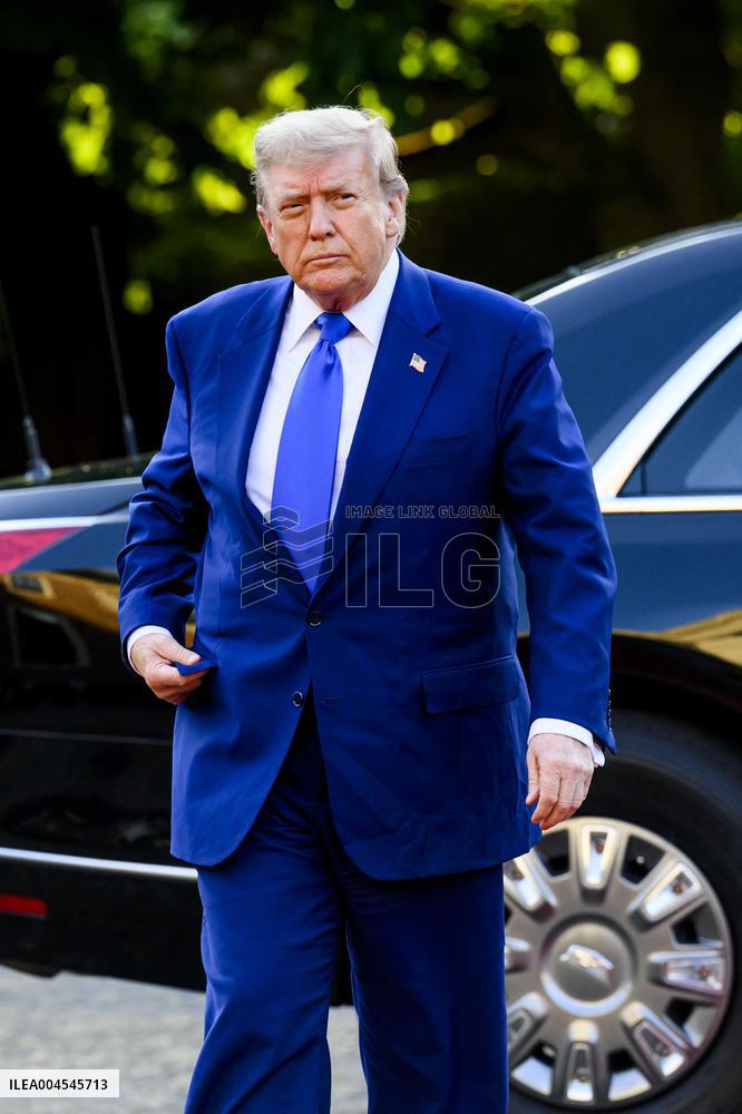 NATO Summit - Arrival of Guests for Dinner at Huis ten Bosh Palace, Den Haag, The Netherlands